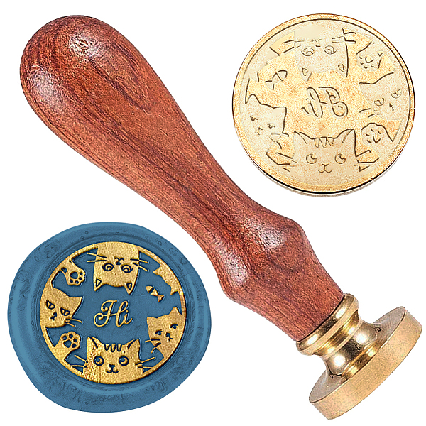 PandaHall Cat 1" Wax Seal Stamp Vintage Sealing Stamps Removable Brass Head Seal Stamp with Wooden Handle Sealing Wax for Envelope Card...
PandaHall Cat 1" Wax Seal Stamp Vintage Sealing Stamps Removable Brass Head Seal Stamp with Wooden Handle Sealing Wax for Envelope Card...