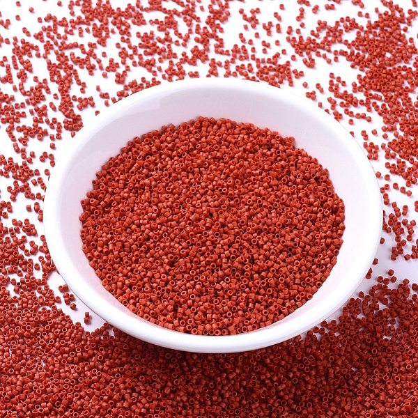 PandaHall MIYUKI Delica Beads, Cylinder, Japanese Seed Beads, 11/0, (DB0795) Dyed Semi-Frosted Opaque Cinnabar, 1.3x1.6mm, Hole: 0.8mm..., Red
PandaHall MIYUKI Delica Beads, Cylinder, Japanese Seed Beads, 11/0, (DB0795) Dyed Semi-Frosted Opaque Cinnabar, 1.3x1.6mm, Hole: 0.8mm..., Red