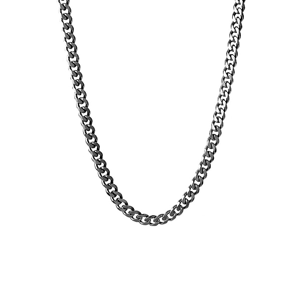 PandaHall 201 Stainless Steel Curb Chain Necklaces, Black, 19.69 inch(50cm) 201 Stainless Steel
PandaHall 201 Stainless Steel Curb Chain Necklaces, Black, 19.69 inch(50cm) 201 Stainless Steel