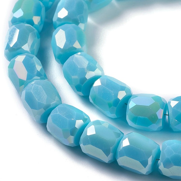 PandaHall Electroplate Opaque Glass Beads, Faceted Barrel, Cyan, 10x10mm, Hole: 1mm Glass Barrel Cyan
PandaHall Electroplate Opaque Glass Beads, Faceted Barrel, Cyan, 10x10mm, Hole: 1mm Glass Barrel Cyan
