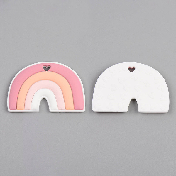 PandaHall Food Grade Eco-Friendly Silicone Big Pendants, Rainbow, Light Coral, 62x90x9mm, Hole: 7x9mm Silicone Rainbow
PandaHall Food Grade Eco-Friendly Silicone Big Pendants, Rainbow, Light Coral, 62x90x9mm, Hole: 7x9mm Silicone Rainbow