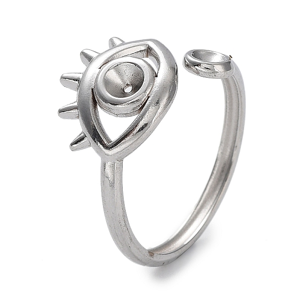 PandaHall 304 Stainless Steel Open Cuff Ring Components, Ring Settings for Rhinestone, Eye, Stainless Steel Color, Inner Diameter: 17mm, Fit...
PandaHall 304 Stainless Steel Open Cuff Ring Components, Ring Settings for Rhinestone, Eye, Stainless Steel Color, Inner Diameter: 17mm, Fit...
