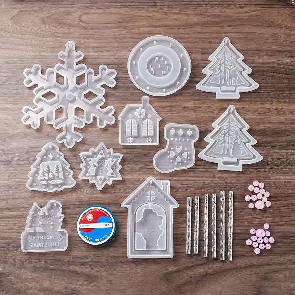 PandaHall DIY Wind Chime Making Kit, Christmas Theme, Including Silicone Molds, Nylon Monofilament Fishing Line, Plastic Beads, Aluminium..., Multicolor
PandaHall DIY Wind Chime Making Kit, Christmas Theme, Including Silicone Molds, Nylon Monofilament Fishing Line, Plastic Beads, Aluminium..., Multicolor