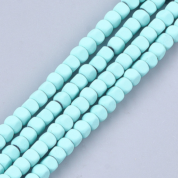 PandaHall Spray Painted Non-magnetic Synthetic Hematite Beads Strands, Cube, Pale Turquoise, 3.5~4x4x4mm, Hole: 0.8mm, about..., Cyan
PandaHall Spray Painted Non-magnetic Synthetic Hematite Beads Strands, Cube, Pale Turquoise, 3.5~4x4x4mm, Hole: 0.8mm, about..., Cyan