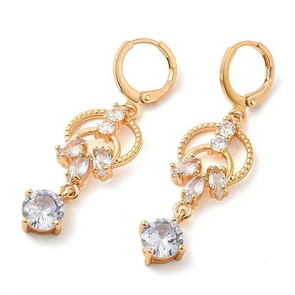 PandaHall Rack Plating Golden Brass Dangle Leverback Earrings, with Cubic Zirconia, Flower, Clear, 45x13mm Cubic Zirconia Flower Clear
PandaHall Rack Plating Golden Brass Dangle Leverback Earrings, with Cubic Zirconia, Flower, Clear, 45x13mm Cubic Zirconia Flower Clear