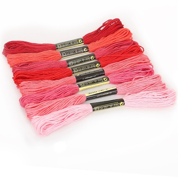 PandaHall 8 Skeins 8 Colors Gradient Color 6-Ply Cotton Embroidery Floss, Cross-stitch Threads, for DIY Sewing, Red, 1.2mm, about 8.20 Yards...
PandaHall 8 Skeins 8 Colors Gradient Color 6-Ply Cotton Embroidery Floss, Cross-stitch Threads, for DIY Sewing, Red, 1.2mm, about 8.20 Yards...