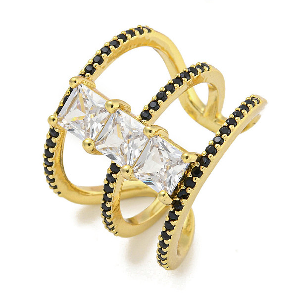 PandaHall Square Rack Plating Brass Micro Pave Cubic Zirconia Wide Open Cuff Rings for Women, Cadmium Free & Lead Free, Long-Lasting Plated...
PandaHall Square Rack Plating Brass Micro Pave Cubic Zirconia Wide Open Cuff Rings for Women, Cadmium Free & Lead Free, Long-Lasting Plated...