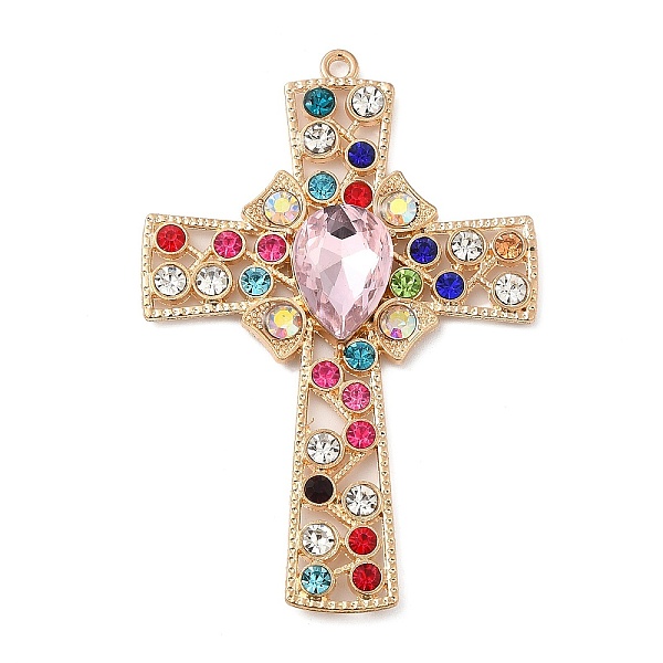PandaHall Alloy Rhinestone Big Pendants, Cross Charms, Colorful, 76x52x6.5mm, Hole: 2.3mm Alloy+Rhinestone Cross Multicolor
PandaHall Alloy Rhinestone Big Pendants, Cross Charms, Colorful, 76x52x6.5mm, Hole: 2.3mm Alloy+Rhinestone Cross Multicolor