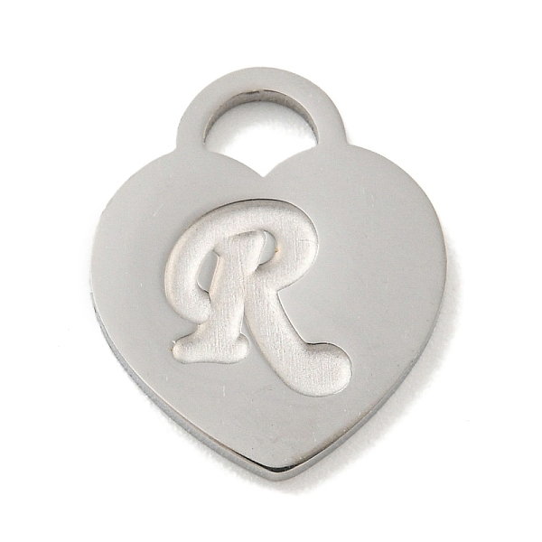 PandaHall 304 Stainless Steel Pendants, Laser Cut, Heart with Letter Charm, Stainless Steel Color, Letter R, 15x12x1mm, Hole: 3x3.5mm 304...
PandaHall 304 Stainless Steel Pendants, Laser Cut, Heart with Letter Charm, Stainless Steel Color, Letter R, 15x12x1mm, Hole: 3x3.5mm 304...