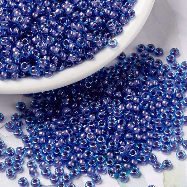 PandaHall MIYUKI Round Rocailles Beads, Japanese Seed Beads, (RR2270) Fancy Lined Aqua Pink, 8/0, 3mm, Hole: 1mm, about 422~455pcs/bottle..., Blue
PandaHall MIYUKI Round Rocailles Beads, Japanese Seed Beads, (RR2270) Fancy Lined Aqua Pink, 8/0, 3mm, Hole: 1mm, about 422~455pcs/bottle..., Blue