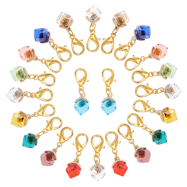 PandaHall CHGCRAFT 22Pcs Cubic Crystal Charms Cube Glass Pendant Decoration Lobster Clasp Charms for Jewelry Making Necklace Earring..., Multicolor
PandaHall CHGCRAFT 22Pcs Cubic Crystal Charms Cube Glass Pendant Decoration Lobster Clasp Charms for Jewelry Making Necklace Earring..., Multicolor