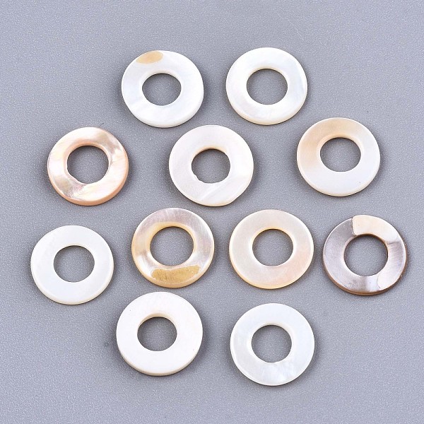 PandaHall Natural Freshwater Shell Linking Rings, Ring, Seashell Color, 11x2mm, Inner Diameter: 5mm Shell Ring
PandaHall Natural Freshwater Shell Linking Rings, Ring, Seashell Color, 11x2mm, Inner Diameter: 5mm Shell Ring