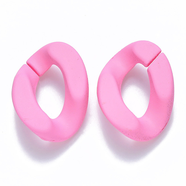 PandaHall Opaque Spray Painted Acrylic Linking Rings, Quick Link Connectors, for Curb Chains Making, Twist, Pearl Pink, 30x21x6mm, Inner...
PandaHall Opaque Spray Painted Acrylic Linking Rings, Quick Link Connectors, for Curb Chains Making, Twist, Pearl Pink, 30x21x6mm, Inner...