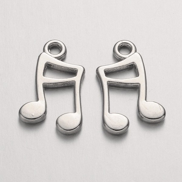 PandaHall Tibetan Style Alloy Pendants, Cadmium Free & Lead Free, Musical Note, Platinum, 16x11x1mm, Hole: 1.5mm Alloy Musical Note
PandaHall Tibetan Style Alloy Pendants, Cadmium Free & Lead Free, Musical Note, Platinum, 16x11x1mm, Hole: 1.5mm Alloy Musical Note