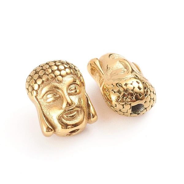 PandaHall Buddhist 304 Stainless Steel Beads, Buddha Head, Golden, 11.5x9x7mm, Hole: 1.8mm 304 Stainless Steel Human
PandaHall Buddhist 304 Stainless Steel Beads, Buddha Head, Golden, 11.5x9x7mm, Hole: 1.8mm 304 Stainless Steel Human