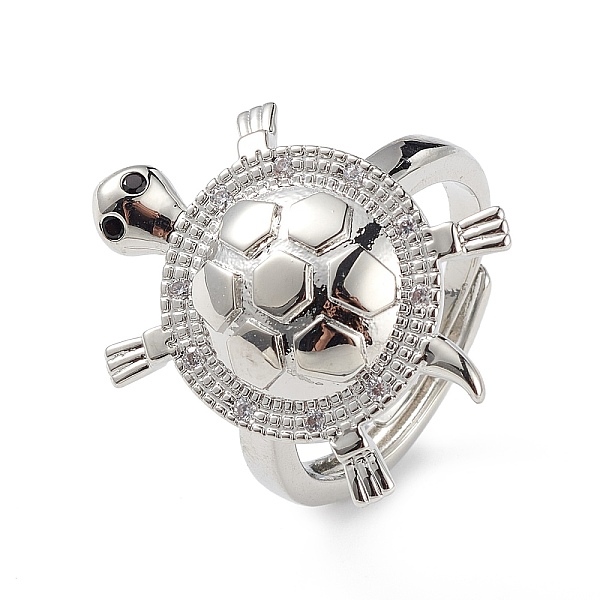 PandaHall Cubic Zirconia Tortoise Adjustable Ring, Brass Jewelry for Women, Lead Free & Cadmium Free, Platinum, US Size 7 1/4(17.5mm)..., Clear
PandaHall Cubic Zirconia Tortoise Adjustable Ring, Brass Jewelry for Women, Lead Free & Cadmium Free, Platinum, US Size 7 1/4(17.5mm)..., Clear
