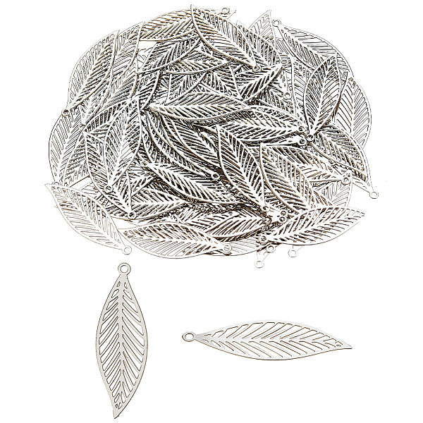 PandaHall HOBBIESAY 100Pcs 201 Stainless Steel Pendants, Etched Metal Embellishments, Leaf Charm, Stainless Steel Color, 32x10x0.2mm, Hole...
PandaHall HOBBIESAY 100Pcs 201 Stainless Steel Pendants, Etched Metal Embellishments, Leaf Charm, Stainless Steel Color, 32x10x0.2mm, Hole...