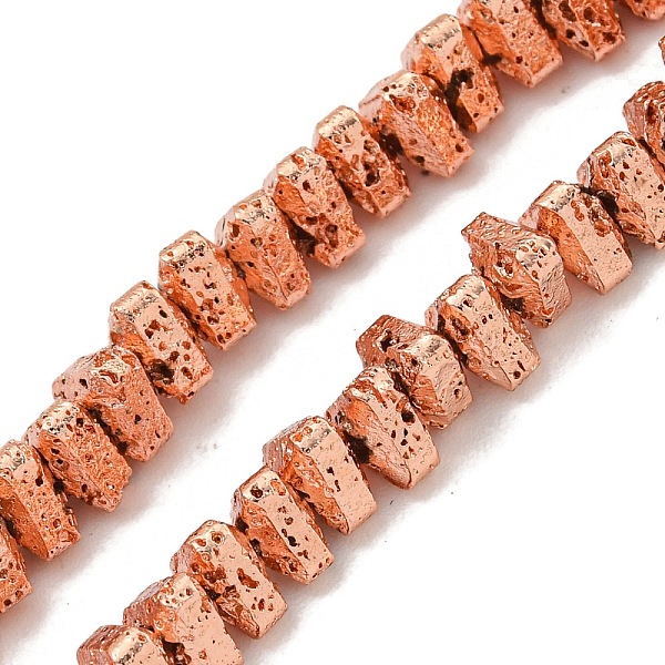PandaHall Electroplated Natural Lava Rock Beads Strands, Triangle, Rose Gold Plated, 5x4.5x3mm, Hole: 1mm, about 149pcs/strand, 15.35''...
PandaHall Electroplated Natural Lava Rock Beads Strands, Triangle, Rose Gold Plated, 5x4.5x3mm, Hole: 1mm, about 149pcs/strand, 15.35''...