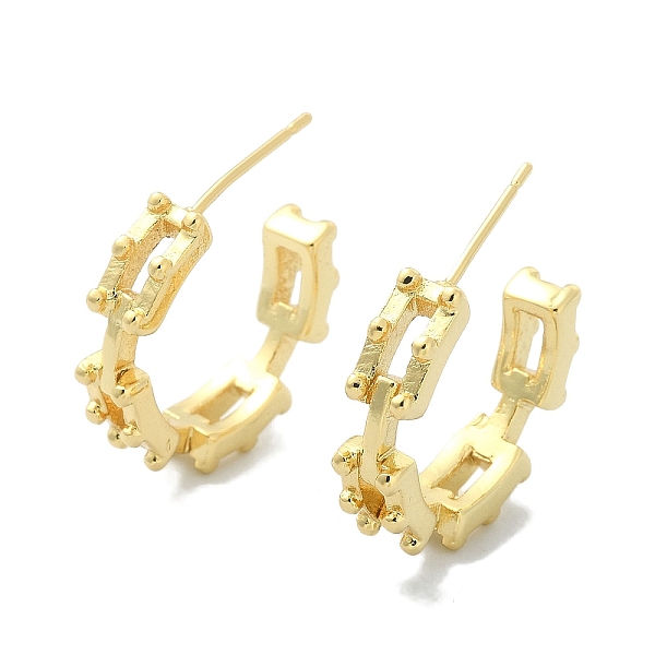 PandaHall Rack Plating Brass Hollow Rectangle Stud Earrings, Half Hoop Earrings for Women, Lead Free & Cadmium Free, Real 18K Gold Plated...
PandaHall Rack Plating Brass Hollow Rectangle Stud Earrings, Half Hoop Earrings for Women, Lead Free & Cadmium Free, Real 18K Gold Plated...