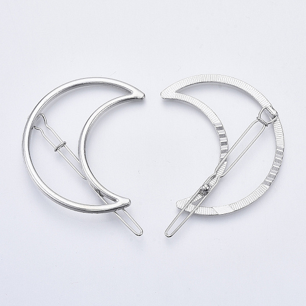 PandaHall Alloy Hollow Geometric Hair Pin, Ponytail Holder Statement, Hair Accessories for Women, Cadmium Free & Lead Free, Moon, Platinum...
PandaHall Alloy Hollow Geometric Hair Pin, Ponytail Holder Statement, Hair Accessories for Women, Cadmium Free & Lead Free, Moon, Platinum...