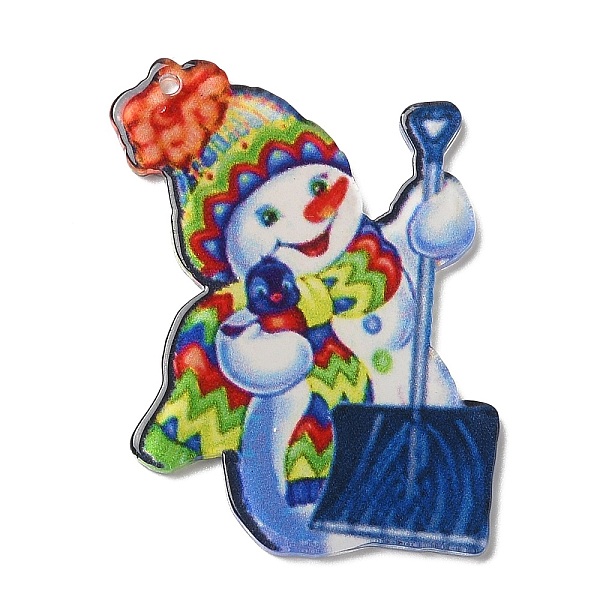 PandaHall Christmas Themed Acrylic Pendants, Snowman, 45.5x34x2.5mm, Hole: 1.4mm Acrylic Snowman
PandaHall Christmas Themed Acrylic Pendants, Snowman, 45.5x34x2.5mm, Hole: 1.4mm Acrylic Snowman