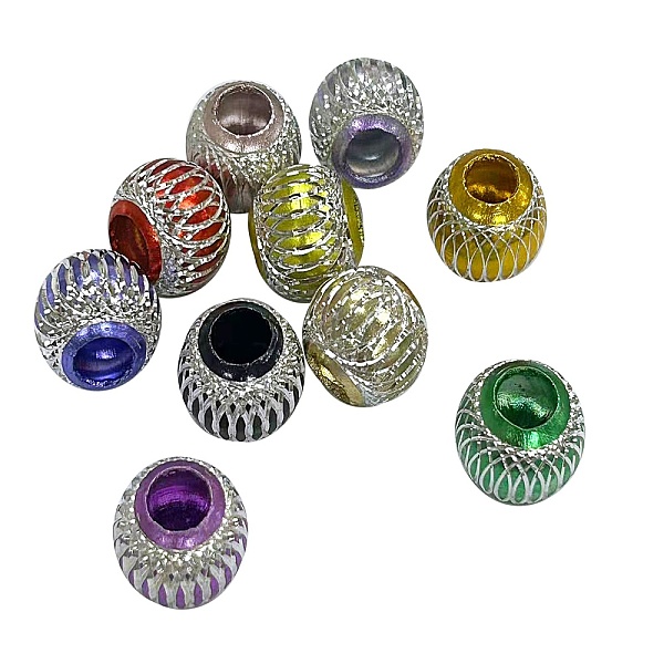 PandaHall Aluminum Beads, Rondelle, Mixed Color, 14.6x12.5mm, Hole: 6.8mm Aluminum Rondelle Multicolor
PandaHall Aluminum Beads, Rondelle, Mixed Color, 14.6x12.5mm, Hole: 6.8mm Aluminum Rondelle Multicolor