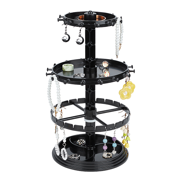 PandaHall 3-Tier Rotatable Round Acrylic Jewelry Display Tower with Tray, Desktop Jewelry Organizer Holder for Earring Rings Bracelets..., Black
PandaHall 3-Tier Rotatable Round Acrylic Jewelry Display Tower with Tray, Desktop Jewelry Organizer Holder for Earring Rings Bracelets..., Black