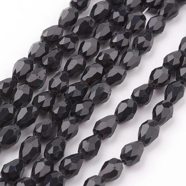 PandaHall Glass Beads Strands, Faceted, teardrop, Black, 6x4mm, Hole: 1mm, about 65~68pcs/strand, 14.96~15.35 inch Glass Teardrop Black
PandaHall Glass Beads Strands, Faceted, teardrop, Black, 6x4mm, Hole: 1mm, about 65~68pcs/strand, 14.96~15.35 inch Glass Teardrop Black