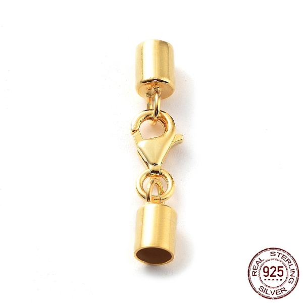 PandaHall 925 Sterling Silver Lobster Claw Clasps, with Cord Ends and 925 Stamp, Golden, 25mm, Inner Diameter: 3.5mm Sterling Silver
PandaHall 925 Sterling Silver Lobster Claw Clasps, with Cord Ends and 925 Stamp, Golden, 25mm, Inner Diameter: 3.5mm Sterling Silver