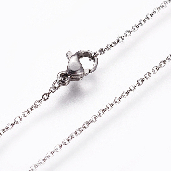 PandaHall 304 Stainless Steel Cable Chain Necklaces, with Lobster Claw Clasps, Stainless Steel Color, 19.68 inch(50cm) 304 Stainless Steel
PandaHall 304 Stainless Steel Cable Chain Necklaces, with Lobster Claw Clasps, Stainless Steel Color, 19.68 inch(50cm) 304 Stainless Steel