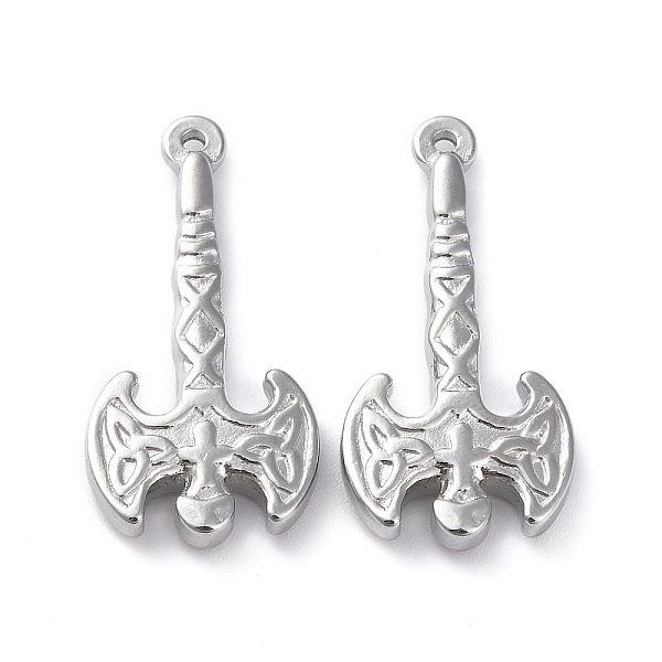 PandaHall 304 Stainless Steel Pendants, Axe with Trinity Knot Charm, Stainless Steel Color, 34x16.5x4mm, Hole: 1.3mm 304 Stainless Steel...
PandaHall 304 Stainless Steel Pendants, Axe with Trinity Knot Charm, Stainless Steel Color, 34x16.5x4mm, Hole: 1.3mm 304 Stainless Steel...