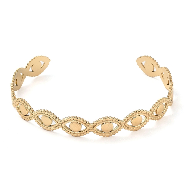 PandaHall 304 Stainless Steel Hollow Horse Eye Cuff Bangle for Women, Golden, Inner Diameter: 2-5/8 inch(6.7cm) 304 Stainless Steel Horse...
PandaHall 304 Stainless Steel Hollow Horse Eye Cuff Bangle for Women, Golden, Inner Diameter: 2-5/8 inch(6.7cm) 304 Stainless Steel Horse...