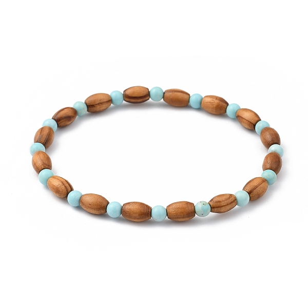 PandaHall Stretch Beaded Bracelets, with Wood Beads and Synthetic Turquoise(Dyed)(Dyed) Beads, Inner Diameter: 2-1/4 inch(5.6cm) Synthetic...
PandaHall Stretch Beaded Bracelets, with Wood Beads and Synthetic Turquoise(Dyed)(Dyed) Beads, Inner Diameter: 2-1/4 inch(5.6cm) Synthetic...