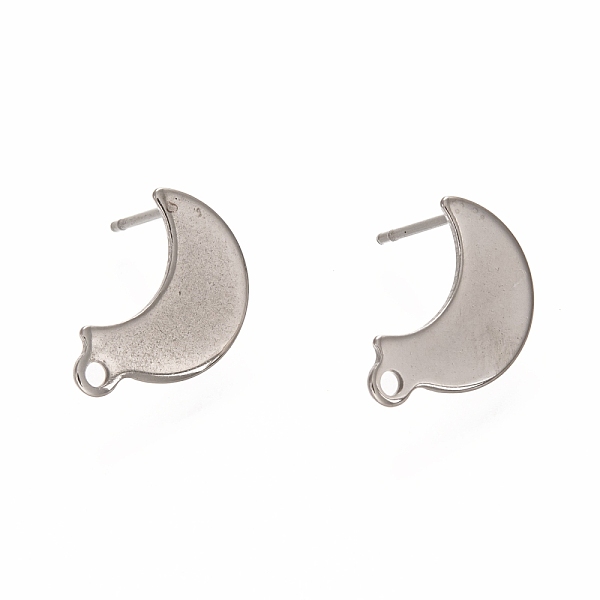 PandaHall 304 Stainless Steel Stud Earring Findings, with Loop, Moon, Stainless Steel Color, 14.5x9mm, Hole: 1.4mm, Pin: 0.7mm 304 Stainless...
PandaHall 304 Stainless Steel Stud Earring Findings, with Loop, Moon, Stainless Steel Color, 14.5x9mm, Hole: 1.4mm, Pin: 0.7mm 304 Stainless...