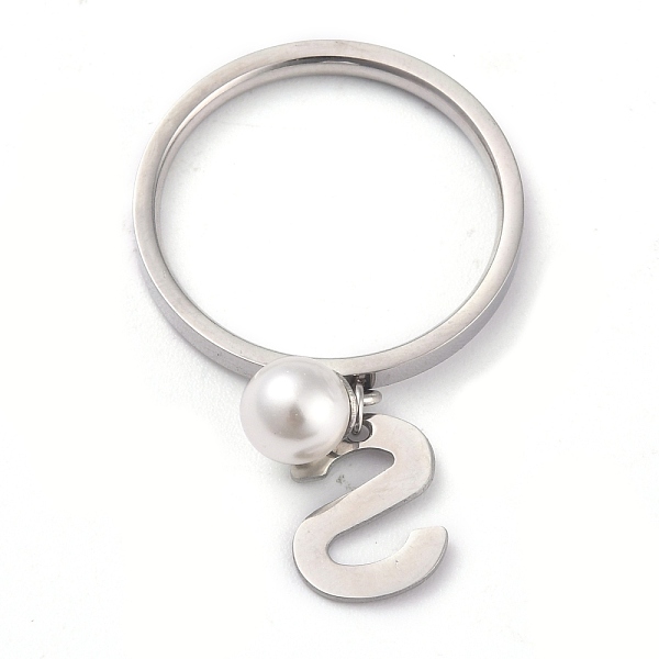 PandaHall Dual-use Items, 304 Stainless Steel Finger Rings or Pendants, with Plastic Round Beads, Stainless Steel Color, White, Letter.S, US...
PandaHall Dual-use Items, 304 Stainless Steel Finger Rings or Pendants, with Plastic Round Beads, Stainless Steel Color, White, Letter.S, US...