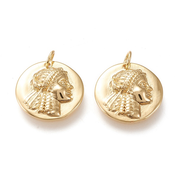 PandaHall 10Pcs Brass Pendants, with Jump Rings, Long-Lasting Plated, Flat Round with Human, Golden, 17.3x3.5mm, Hole: 3.5mm Brass Flat...
PandaHall 10Pcs Brass Pendants, with Jump Rings, Long-Lasting Plated, Flat Round with Human, Golden, 17.3x3.5mm, Hole: 3.5mm Brass Flat...
