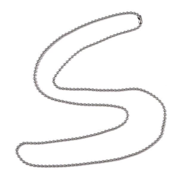 PandaHall 304 Stainless Steel Ball Chain Necklaces, Decorative Necklaces, Round, Stainless Steel Color, 18 inch(46cm) 304 Stainless Steel
PandaHall 304 Stainless Steel Ball Chain Necklaces, Decorative Necklaces, Round, Stainless Steel Color, 18 inch(46cm) 304 Stainless Steel