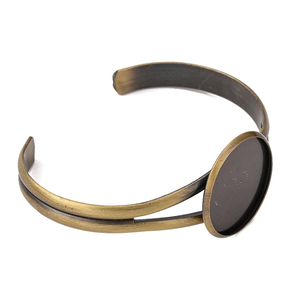 PandaHall Brass Cuff Bangle Making, Blank Bangle Base, Antique Bronze, Tray: 25mm, 60.5mm Brass
PandaHall Brass Cuff Bangle Making, Blank Bangle Base, Antique Bronze, Tray: 25mm, 60.5mm Brass