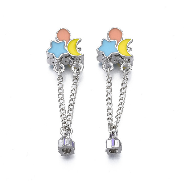 PandaHall Rack Plating Alloy Enamel European Dangle Charms, Large Hole Beads, Cadmium Free & Lead Free, Star with Moon & Sun, Dark Salmon...
PandaHall Rack Plating Alloy Enamel European Dangle Charms, Large Hole Beads, Cadmium Free & Lead Free, Star with Moon & Sun, Dark Salmon...