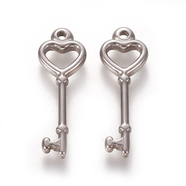 PandaHall 304 Stainless Steel Pendants, Heart Key, Stainless Steel Color, 25x9x2mm, Hole: 1.4mm 304 Stainless Steel Key
PandaHall 304 Stainless Steel Pendants, Heart Key, Stainless Steel Color, 25x9x2mm, Hole: 1.4mm 304 Stainless Steel Key