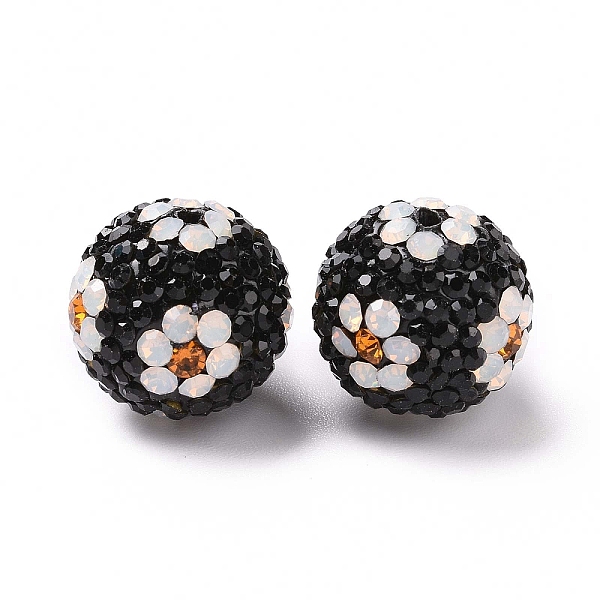 PandaHall Polymer Clay Rhinestone Beads, Pave Disco Ball Beads, Round with Flower, Jet, 16mm, Hole: 1.6~1.8mm Polymer Clay+Glass Rhinestone..., Black
PandaHall Polymer Clay Rhinestone Beads, Pave Disco Ball Beads, Round with Flower, Jet, 16mm, Hole: 1.6~1.8mm Polymer Clay+Glass Rhinestone..., Black