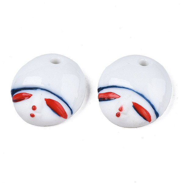PandaHall Handmade Porcelain Pendants, Famille Rose Style, Dome with Girl Face Cartoon, White, 25~26x23~24.5x8~10mm, Hole: 3mm Porcelain...
PandaHall Handmade Porcelain Pendants, Famille Rose Style, Dome with Girl Face Cartoon, White, 25~26x23~24.5x8~10mm, Hole: 3mm Porcelain...