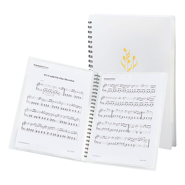 PandaHall AHANDMAKER Sheet Music Folder, 20 Sleeves Display 40 Pages Binder Music Holder, 9.5x12.6'' Double Side Spiral Notebook Binder..., White
PandaHall AHANDMAKER Sheet Music Folder, 20 Sleeves Display 40 Pages Binder Music Holder, 9.5x12.6'' Double Side Spiral Notebook Binder..., White