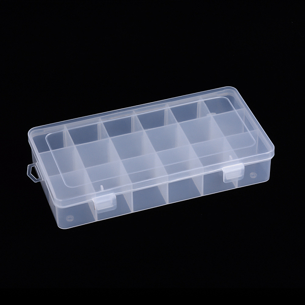 PandaHall Polypropylene(PP) Bead Storage Container, 18 Compartment Organizer Boxes, with 5PCS Adjustable Dividers, Rectangle, Clear...
PandaHall Polypropylene(PP) Bead Storage Container, 18 Compartment Organizer Boxes, with 5PCS Adjustable Dividers, Rectangle, Clear...