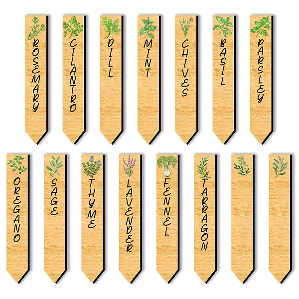 PandaHall arricraft 15 Pcs Wooden Plant Name Tags, 15 Styles Words Printed Plant Markers Plant Pattern Seedling Labels Pointed Gardening...
PandaHall arricraft 15 Pcs Wooden Plant Name Tags, 15 Styles Words Printed Plant Markers Plant Pattern Seedling Labels Pointed Gardening...