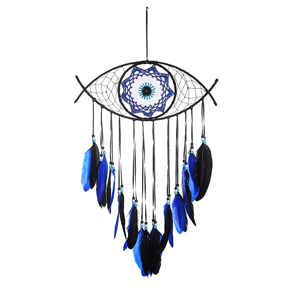 PandaHall Wooden Woven Net/Web with Feather Pendant Decotations, with Dyed Feather and Silk Cord, Wall Hanging Ornament for Car, Home Decor...
PandaHall Wooden Woven Net/Web with Feather Pendant Decotations, with Dyed Feather and Silk Cord, Wall Hanging Ornament for Car, Home Decor...