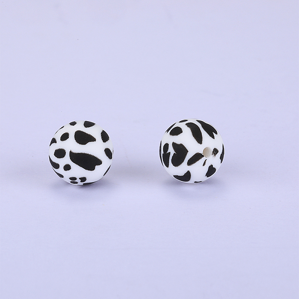PandaHall Printed Round Silicone Focal Beads, White, 15x15mm, Hole: 2mm Silicone Round White
PandaHall Printed Round Silicone Focal Beads, White, 15x15mm, Hole: 2mm Silicone Round White