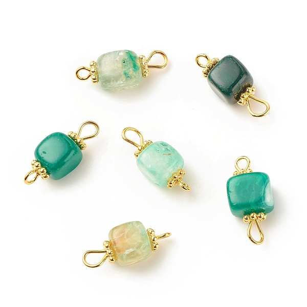 PandaHall Natural Agate Connector Charms, with Golden Plated Iron Findings, Cube, Sea Green, 17~18x7~7.5x6.5~7mm, Hole: 2~3.5mm Natural...
PandaHall Natural Agate Connector Charms, with Golden Plated Iron Findings, Cube, Sea Green, 17~18x7~7.5x6.5~7mm, Hole: 2~3.5mm Natural...