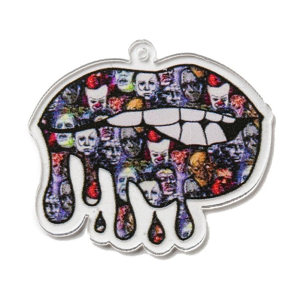 PandaHall Halloween Theme Printed Acrylic Pendants, Lip, 33.5x37.5x1.5mm, Hole: 1.5mm Acrylic Lip
PandaHall Halloween Theme Printed Acrylic Pendants, Lip, 33.5x37.5x1.5mm, Hole: 1.5mm Acrylic Lip