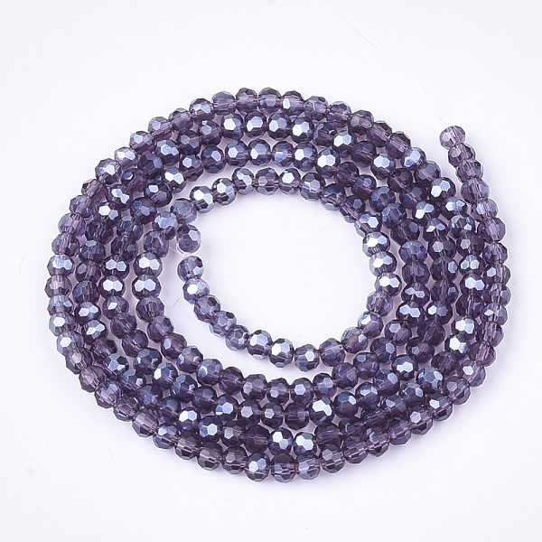 PandaHall Electroplate Glass Beads Strands, Pearl Luster Plated, Faceted, Rondelle, Indigo, 2.5~3x2~2.5mm, Hole: 0.6mm, about 196pcs/strand..., Purple
PandaHall Electroplate Glass Beads Strands, Pearl Luster Plated, Faceted, Rondelle, Indigo, 2.5~3x2~2.5mm, Hole: 0.6mm, about 196pcs/strand..., Purple